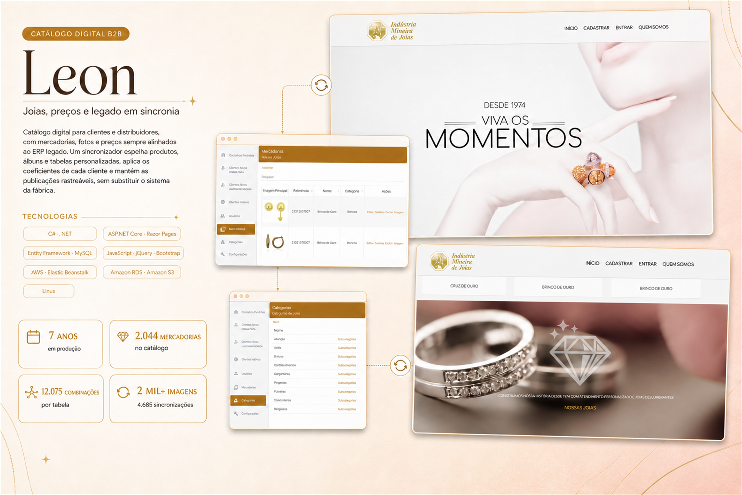 Leon / Imjoias — catálogo digital para indústria de joias