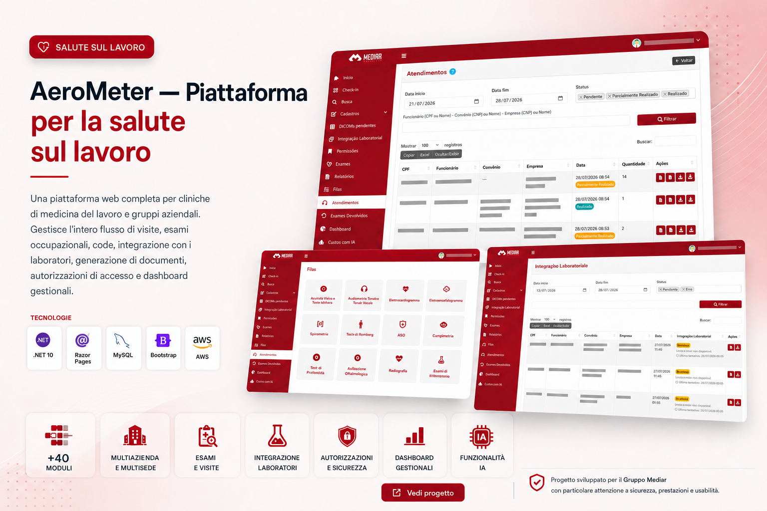 Piattaforma per la medicina del lavoro