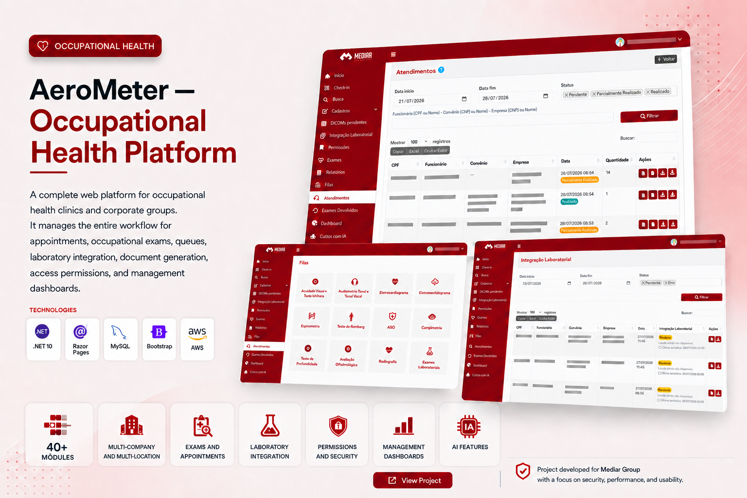 Occupational health platform